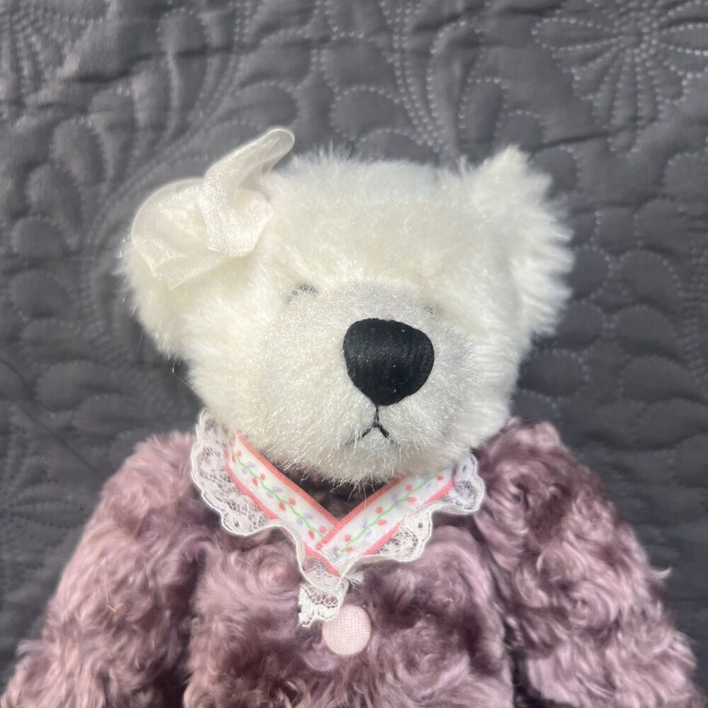 VTG 1998 GANZ COTTAGE COLLECTIBLES TEDDY LINDSEY JOINTED POSEABLE PLUSH BEAR 20’ - Picture 7 of 16